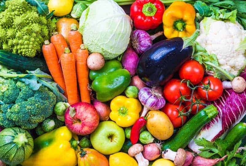 various colorful vegetables for healthy eating habits